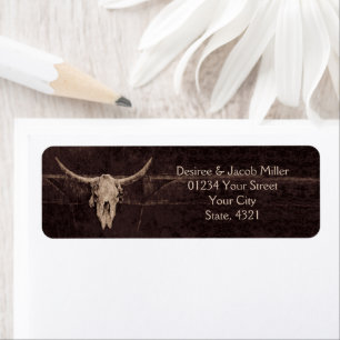 Westerne Rustic Wedding sparen de Datum Etiket