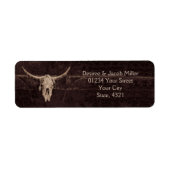 Westerne Rustic Wedding  sparen de Datum Etiket (Voorkant)