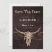 Westerne Rustic Wedding sparen de Datum Save The Date (Voorkant)