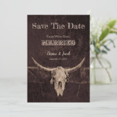 Westerne Rustic Wedding sparen de Datum Save The Date (Staand voorkant)