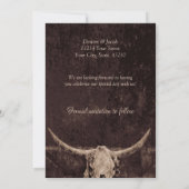 Westerne Rustic Wedding sparen de Datum Save The Date (Achterkant)