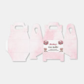 Westerne rustieke bloemrijke cowgirl verjaardagsfe bedankdoosjes (Uitgevouwen)