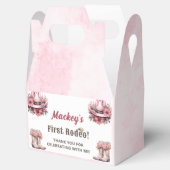 Westerne rustieke bloemrijke cowgirl verjaardagsfe bedankdoosjes (Geopend)