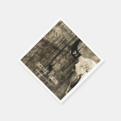 Westerne rustieke bruiloft Bull Skull  land Servet (Hoek)