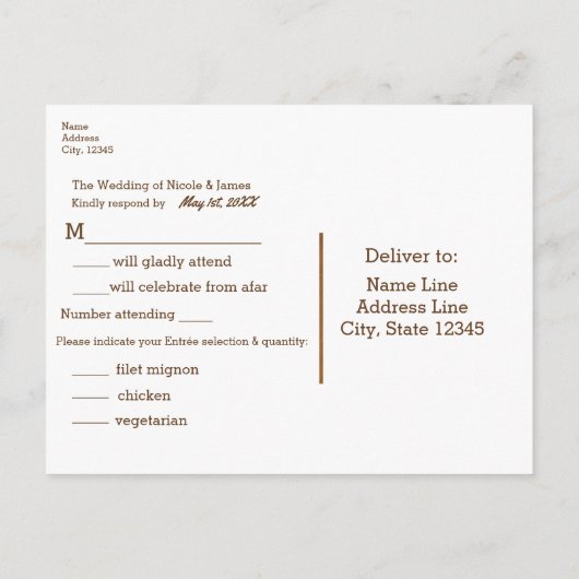 Westerne rustieke bruine lederen look & diamanten uitnodiging briefkaart (Achterkant)