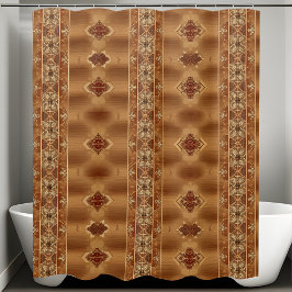 Westerne rustieke douchegordijnen Verticale stijl