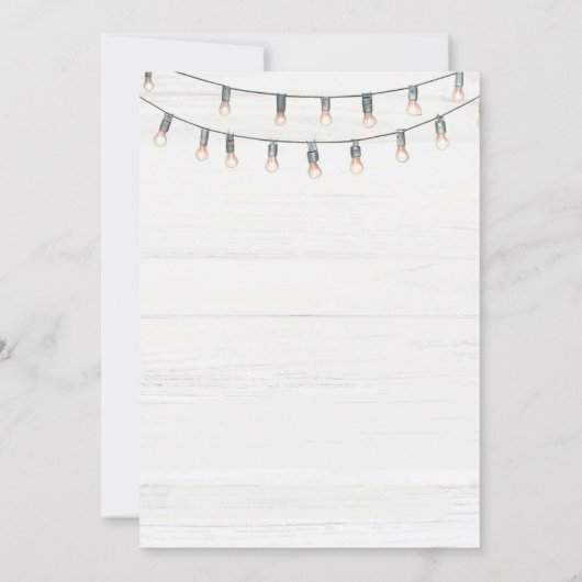 Westerne rustieke hoedown cowboy verjaardagsfeestj kaart (Achterkant)