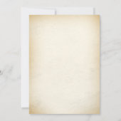 Westerne rustieke Time Capsule Note Bericht Kaart (Achterkant)