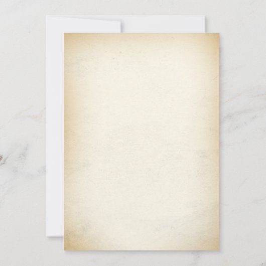 Westerne rustieke Time Capsule Note Bericht Kaart (Achterkant)