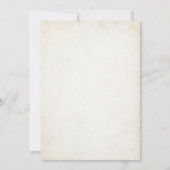 Westerne rustieke Time Capsule Note Bericht Kaart (Achterkant)