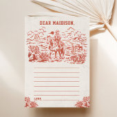 Westerne rustieke Time Capsule Note Bericht Kaart