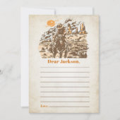 Westerne rustieke Time Capsule Note Bericht Kaart (Voorkant)