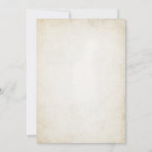 Westerne rustieke Time Capsule Note Bericht Kaart (Achterkant)