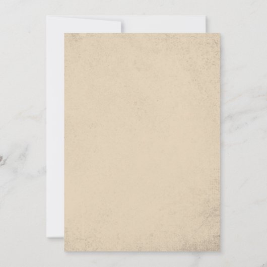 Westerne rustieke Time Capsule Note Bericht Kaart (Achterkant)