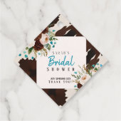 Westerne rustieke Wildflower Boho Dank u Bedankjes Labels (Achterkant)