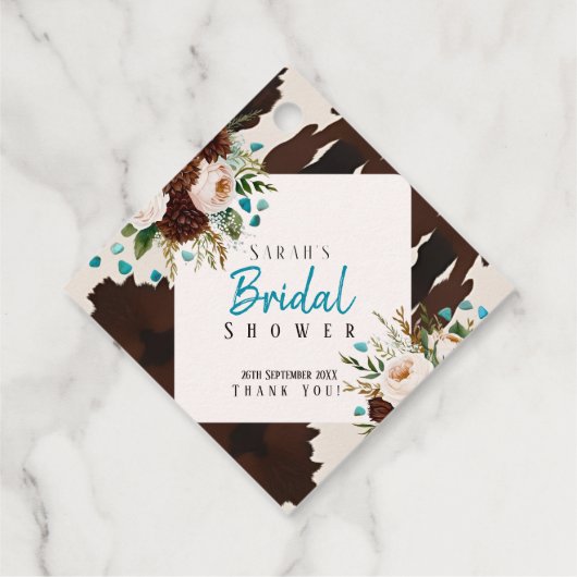 Westerne rustieke Wildflower Boho Dank u Bedankjes Labels (Achterkant)