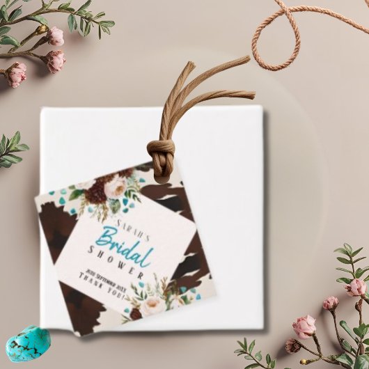 Westerne rustieke Wildflower Boho Dank u Bedankjes Labels