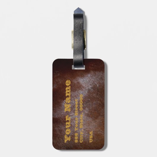 Westerne Rustige Bagagelabels voor monsterreizen 3 (Achterkant verticaal)