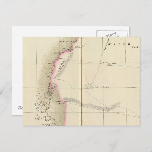 Westerne Sahara , Afrika 12 Briefkaart (Voorkant / Achterkant)