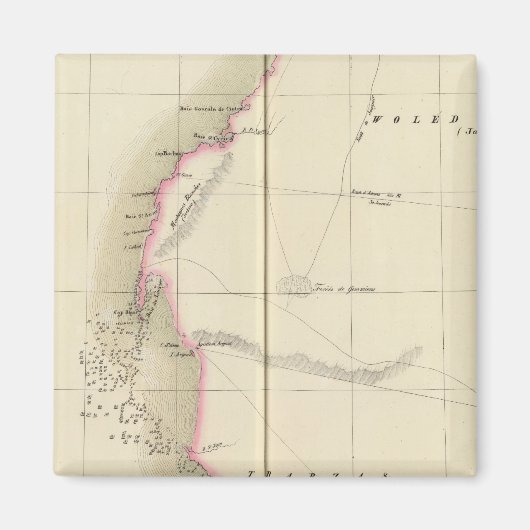 Westerne Sahara , Afrika 12 Magneet (Voorkant)