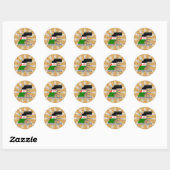 Westerne Sahara Flag Kaart 2.0 Ronde Sticker (Vel)