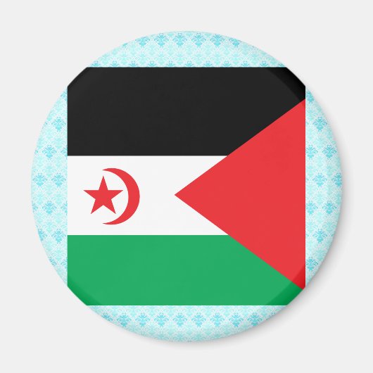 Westerne Sahara Hoogwaardige vlag Magneet (Voorkant)