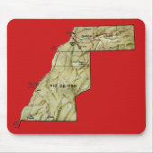 Westerne Sahara Map Mousepad Muismat (Voorkant)