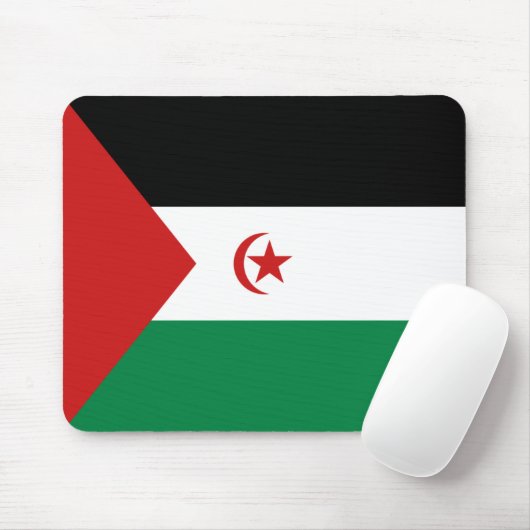 Westerne Sahara-vlag Mousepad Muismat (Met muis)