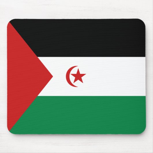 Westerne Sahara-vlag Mousepad Muismat (Voorkant)