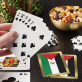 Westerne Sahara-vlagspelkaarten Speelkaarten (Insitu)