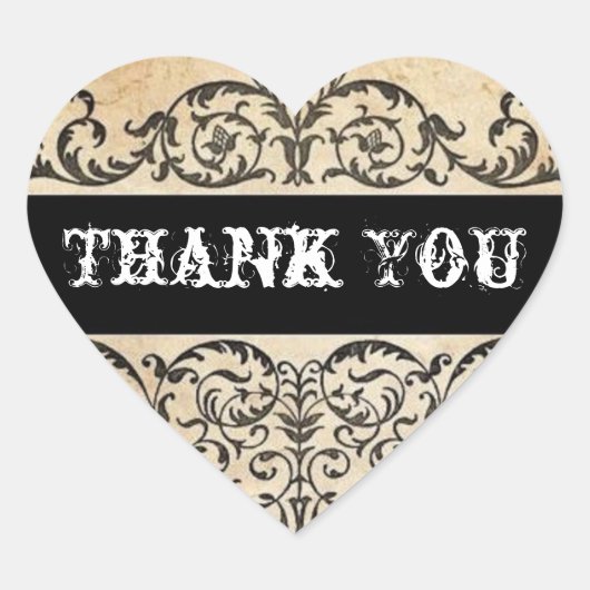 Westerne salon bruiloft met scrollers uit het bijt hart sticker (Voorkant)