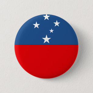 Westerne Samoa-vlag Ronde Button 5,7 Cm