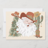 Westerne Santa Cookies Twee lieve kerstfoto's Kaart (Achterkant)