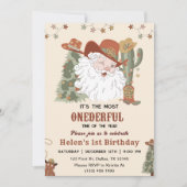 Westerne Santa Oh Wat een leuke kerstdag Kaart (Voorkant)