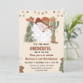 Westerne Santa Oh Wat een leuke kerstdag Kaart (Staand voorkant)