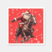Westerne Santa Papier Servetten (Voorkant)