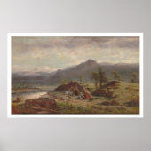 Westerne scène met Indiaas kamp (1275) Poster (Voorkant)