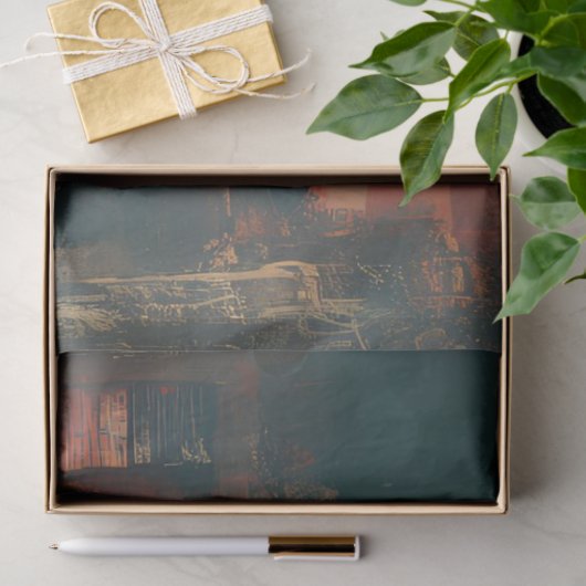 Westerne scène sterren stripes decoupage tissuepapier (Geschenk)