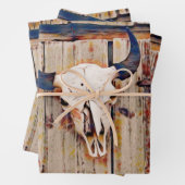 Westerne  schedel Roestbruin Barn Inpakpapier Vel (In situ)