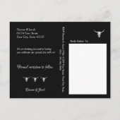 Westerne schedel Rustisch zwart en wit sparen de d Briefkaart (Achterkant)