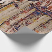 Westerne  schil Bruine Roestboog Cadeaupapier (Hoek)