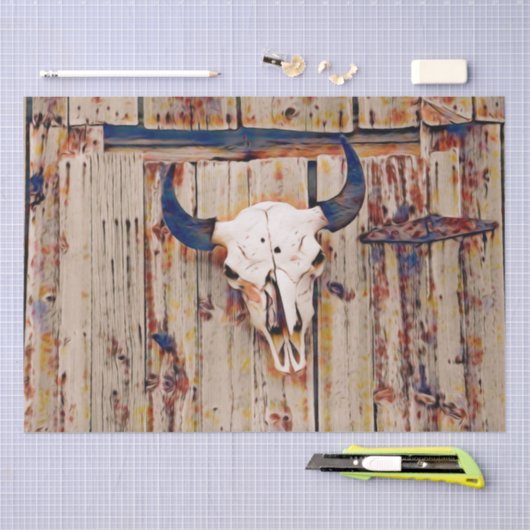 Westerne  schil Bruine Roestboog Tissuepapier (Craft)