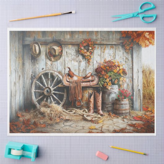 Westerne schuur tissuepapier (Craft)