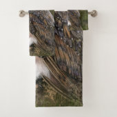 Westerne schuur uil badhanddoek set bad handdoek (Insitu)