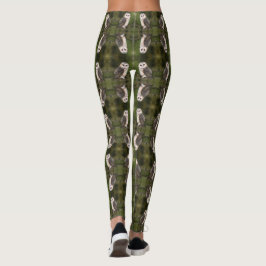 Westerne schuur uil - gemigreerde Waterverf kunsts Leggings