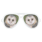 Westerne schuur Uil Grappige Zonnebril (Voorkant)