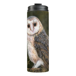 Westerne schuur uil thermische tumbler thermosbeker