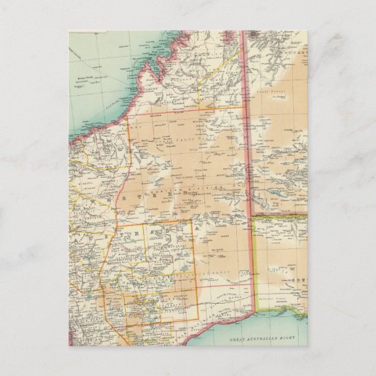 Westerne sectie Australië Briefkaart (Voorkant)