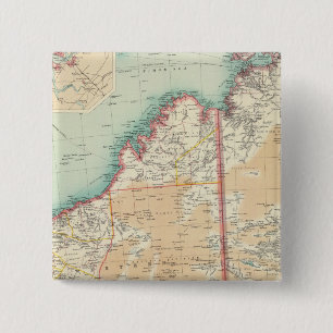 Westerne sectie Australië Vierkante Button 5,1 Cm