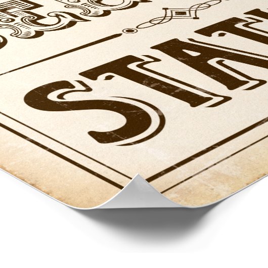  Westerne SELFIE STATION Sign Print (Hoek)